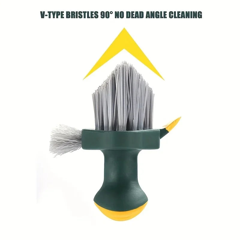 2-In-1 Cleaning Brush, Multifunctional Crevice Brush, Floor Brush, Bathroom Corner Crevice, Toilet Cleaning Brush, 1 Piece