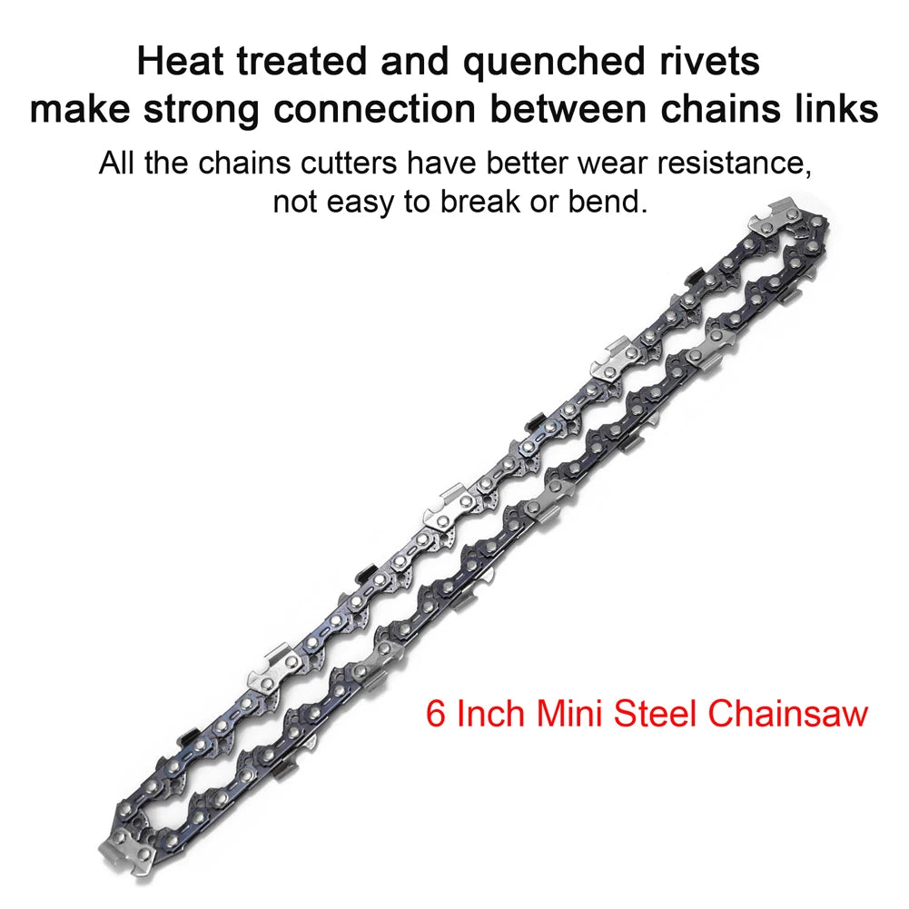 6 Inch  Steel Chainsaw Chains Electric Chainsaws Accessory Practical Chains Replacement Chains Replacement