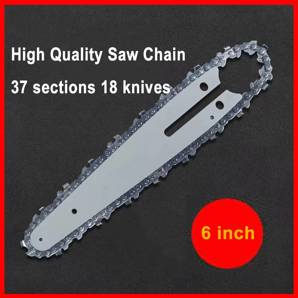 6" Saw Chain for Mini Chainsaw Mini Steel Chainsaw Chains Electric Chainsaws 37 knots 18 knives Chain Replacement Saw Accessory