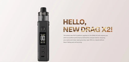 Original VOOPOO Drag X2 Kit 80W DTL Vape fit 18650 Battery 5ML PnP X Pod Cartridge PnP X Coil Electronic Cigarette Vaporizer