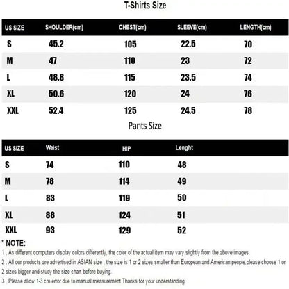 Men's Summer Breathable Sportswear Round Neck Short Sleeved Five Quarter Shorts Lightweight and Comfortable Sports Style Set