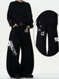 High Streets Spring Summer Men's Jeans American Baggy Wide Leg Curved Knife Denim Pants Loose Solid Color Male Trendy Trousers