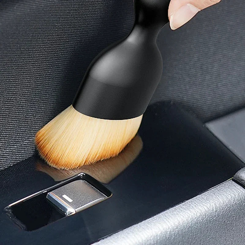 Car Vent Cleaning Soft Brush with Casing Interior Cleaning Tool Artificial Car Brush Crevice Dusting Car Detailing