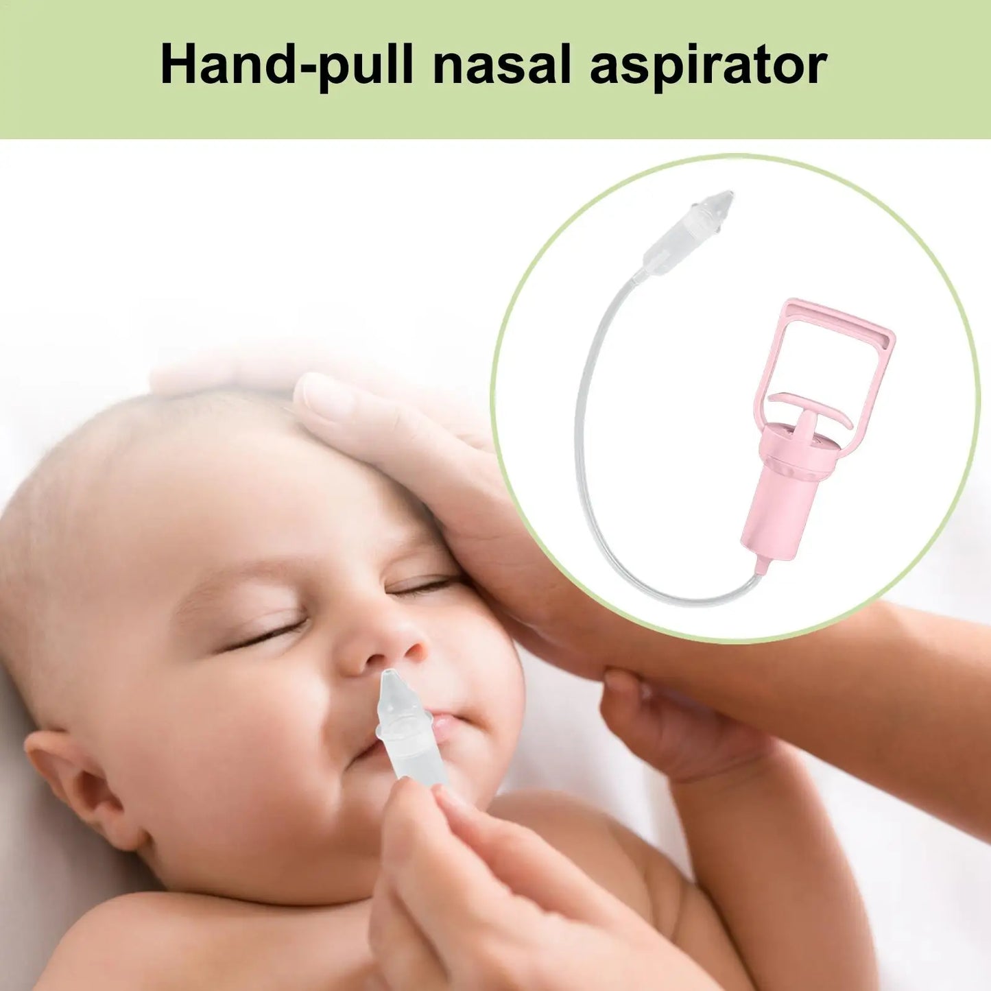 Baby Nasal Aspirator Powerful Hand Pump Safe Comfortable Nose Cleaner For Newborns Toddlers Kids Portable Relief Mucus Remover