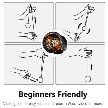 Yoyo Professional Magic Metal Yoyo With 10 Ball Bearing Alloy Aluminum High Speed Unresponsive Yoyo Classic Toys For Kids