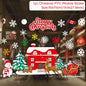 Christmas Wall Window Stickers Marry Christmas Decoration For Home 2024 Christmas Ornaments Xmas Navidad Gift New Year 2025