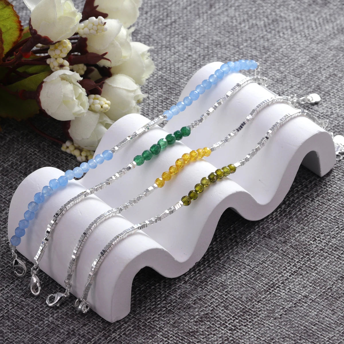 VENTFILLE 925 Sterling Silver Butterfly Bracelet for Girl Bead String Design Insect Fashion Versatile Jewelry Gift Dropshipping