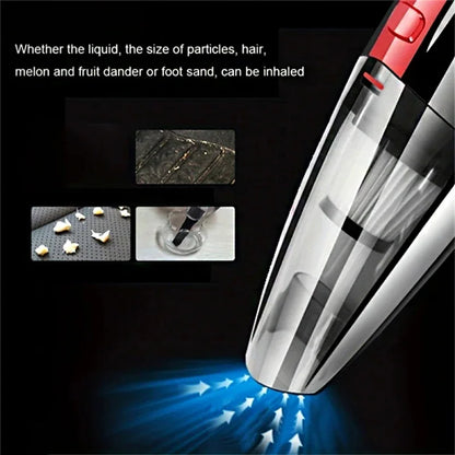 Portable Handheld Wireless Vacuum Cleaner Powerful Suction Rechargeable Cleaning Appliance Quick Charge for Car Home Pet Hair