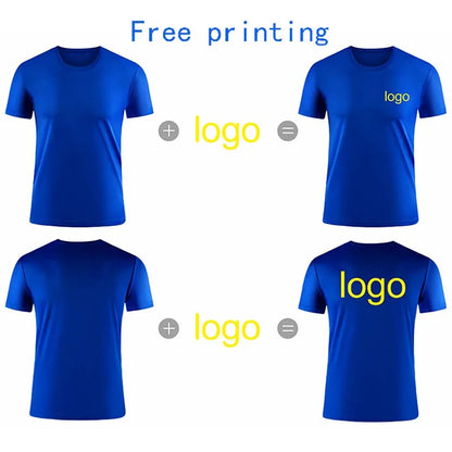Quick drying work clothes custom T-shirt advertising shirt group build party advertising company printed LOGO