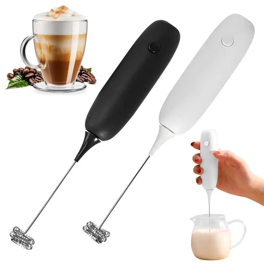 Electric Milk Frother Handheld Automatic Foam Maker for Coffee Cappuccino Latte Foamer Battery-powered Kitchen Whisk Tools