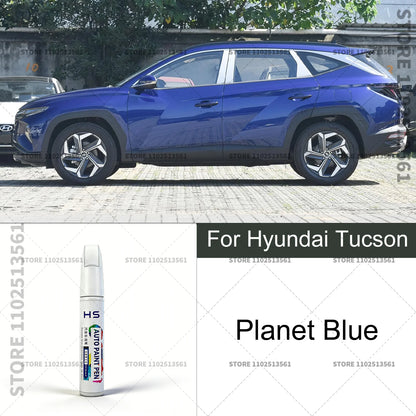Car Paint Repair Pen Touch Up Scratch Remover DIY Auto Accessories For 2004-2025 Hyundai Tucson White Brown Black E9 BN Blue BU