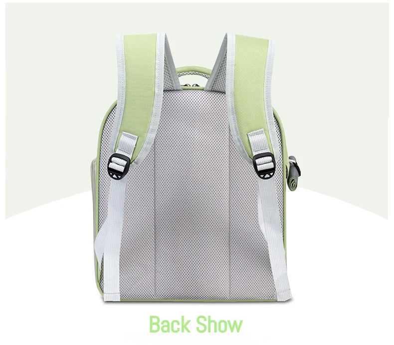 Breathable Portable Cat Carrier Transparent Large-Capacity Waterproof and Wear-Resistant Travel Backpack for Pets Foldable