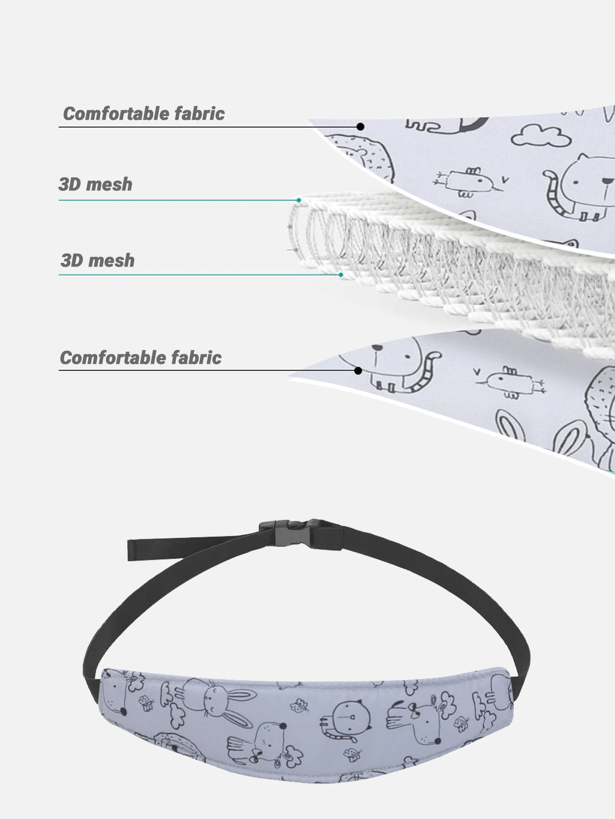 Children Head Support Baby Car Seat Stroller Fastening Belt Adjustable Boy Girl Playpens Sleep Positioner Baby Saftey Pillows