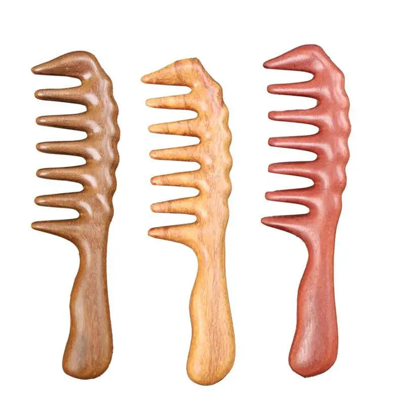 Natural Red Sandalwood Massage Comb 1Pcs Handmade Acupoint Massage Tool for Home SPA Hair Care