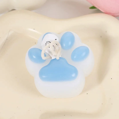 Cat Paw Shaped Scented Candle Handmade Decor For Pet Birthday Valentine Wedding Souvenir Diy Home Party Ornament Gift