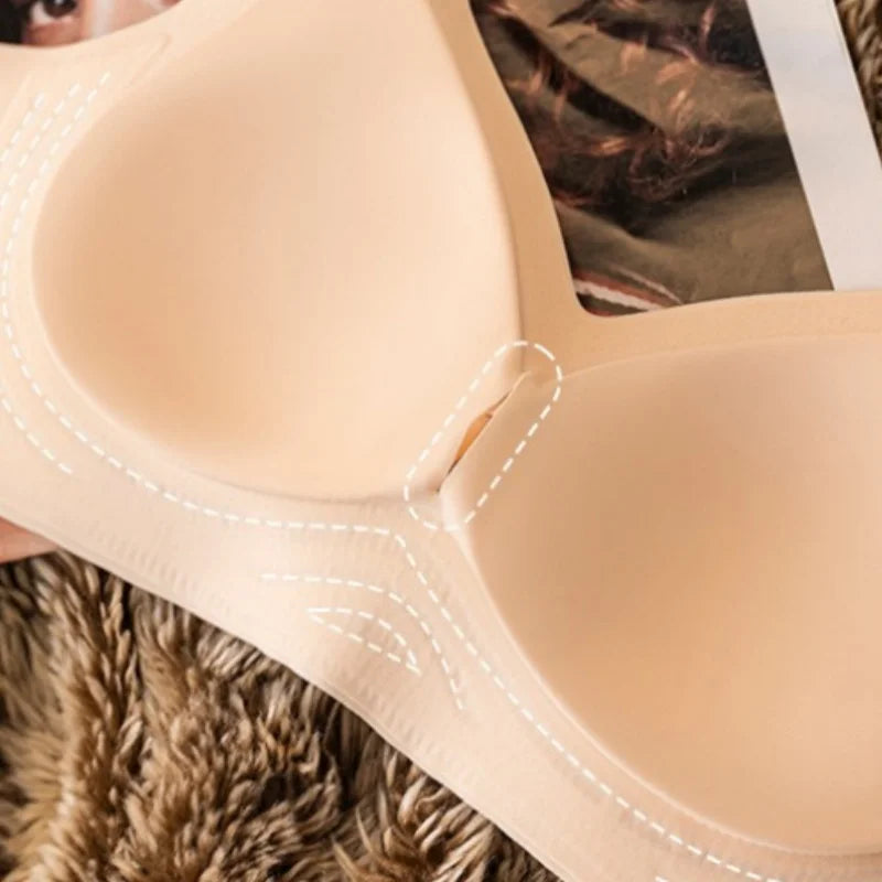 Push-Up Bras For Women Plus Size Seamless Bra Non-wire Wide Adjustable Straps Underwear Sexy Lingerie Comfort Intimates M-3XL