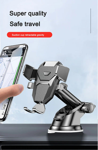 2026 NEW Universal Sucker Car Phone Holder 360° Windshield Car Dashboard Mobile Cell Support Bracket for 4.0-7 Inch Smartphones