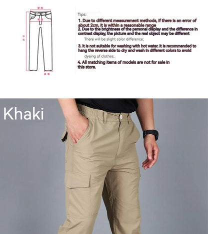 Male Cargo Pants Men Army Military Tactical Pants Streetwear Jogger Trekking Hiking Mountain Work Tourism Trousers Slim Fit