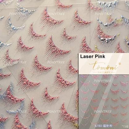 5D Gold Stamped Silver Sun Stars Snake Nail Art Stickers Totems Reliefs Self Adhesive Dark Chinese Style Manicure Decals