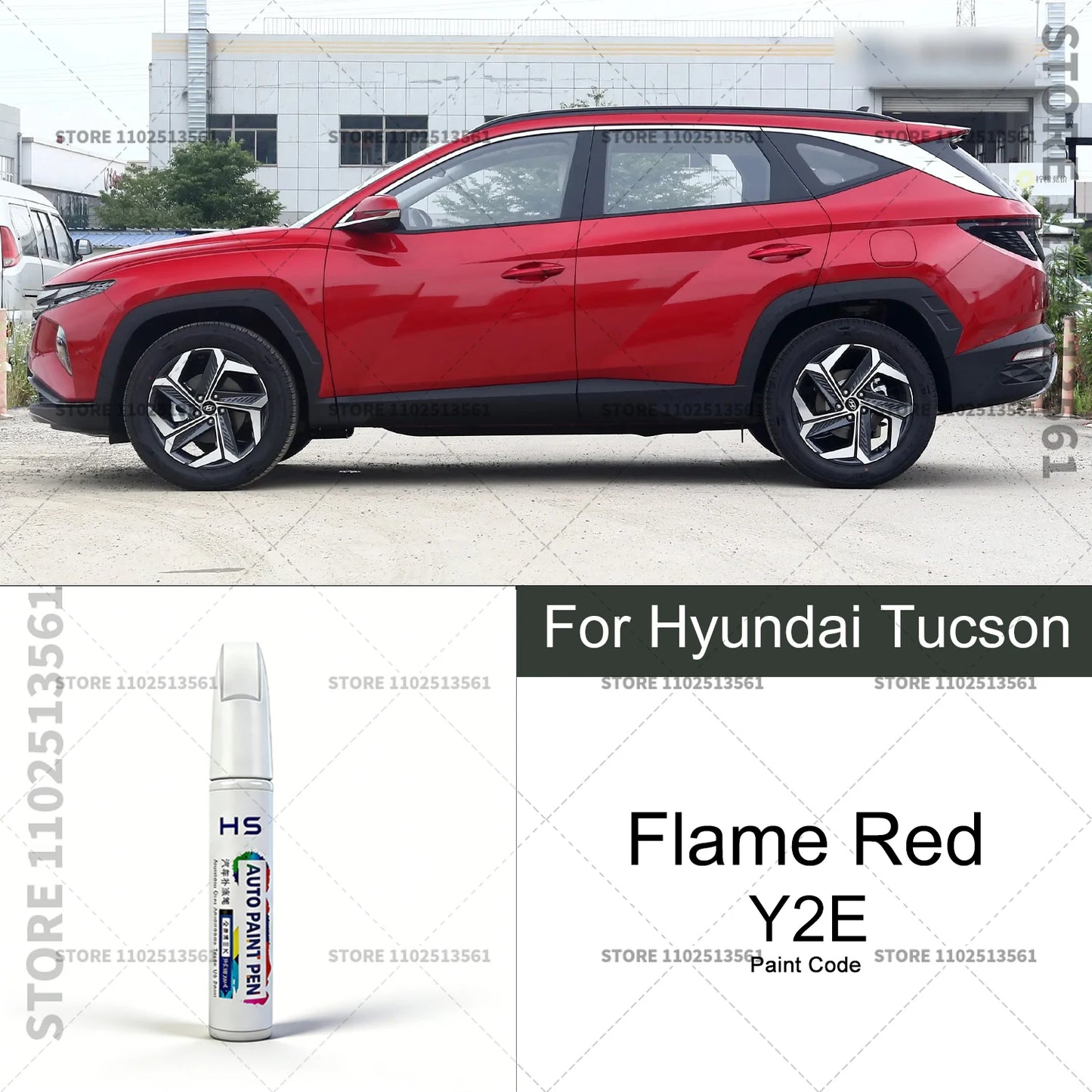 Car Paint Repair Pen Touch Up Scratch Remover DIY Auto Accessories For 2004-2025 Hyundai Tucson White Brown Black E9 BN Blue BU