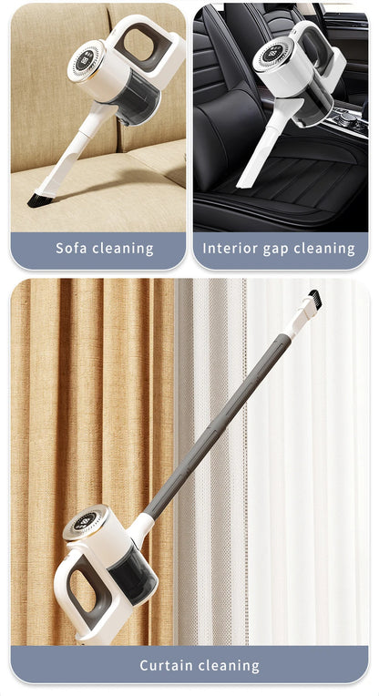 Handheld Cordless Vacuum Cleaner, 18Kpa 55Mins Smart Stick Vac with Tangle-Resistant Design Hard Floor Carpets Pet Hair