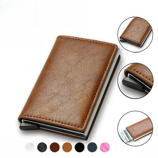 Anti Thief Rfid Credit Card Holder Smart Minimalist Wallet Men Women Slim Bank Cardholder Case Money Bag Cash Creditcard Purse