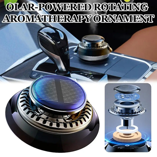 Solar Car Aromatherapy Essential Oil Levitation Automatic Rotation Fragrance Ornament Air Freshener Car Interior Decorations