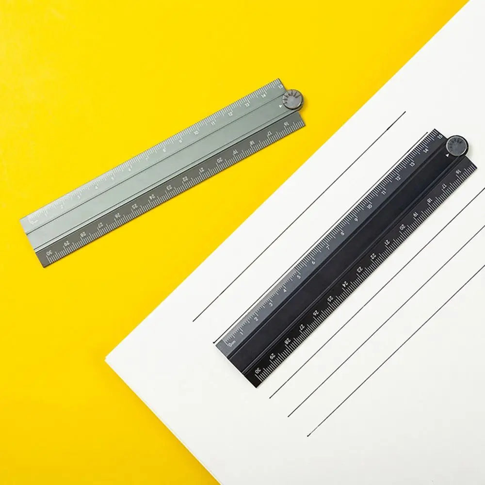 High Quality 30cm Folding Ruler Drawing Measuirng Tool Aluminum Alloy Straight Ruler Multifunctional Metal Ruler Students
