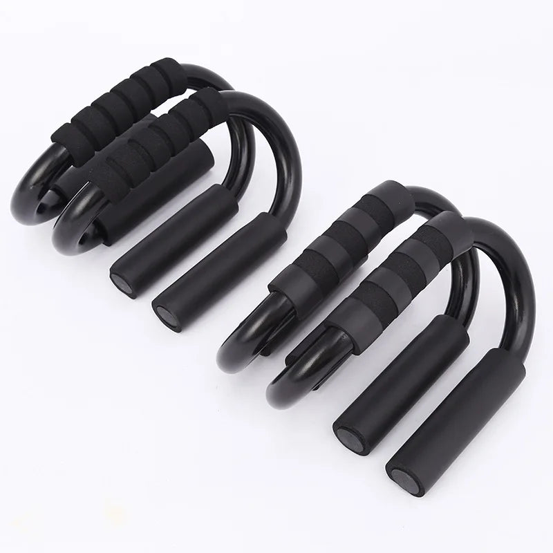 S-Type Push Up Support Anti-Skid Foam Handle Thickened Steel Pipe Household Fitness Equipment Pectoral Muscle Training Equipment