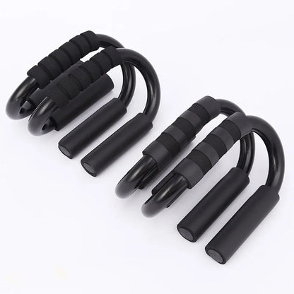 S-Type Push Up Support Anti-Skid Foam Handle Thickened Steel Pipe Household Fitness Equipment Pectoral Muscle Training Equipment