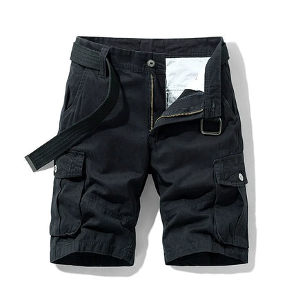 2026 Summer Cargo Short Men Fashion Casual Shorts Mens Military Cargo Pocket Pants Cotton Male Tactical Shorts No Belt Plus Size