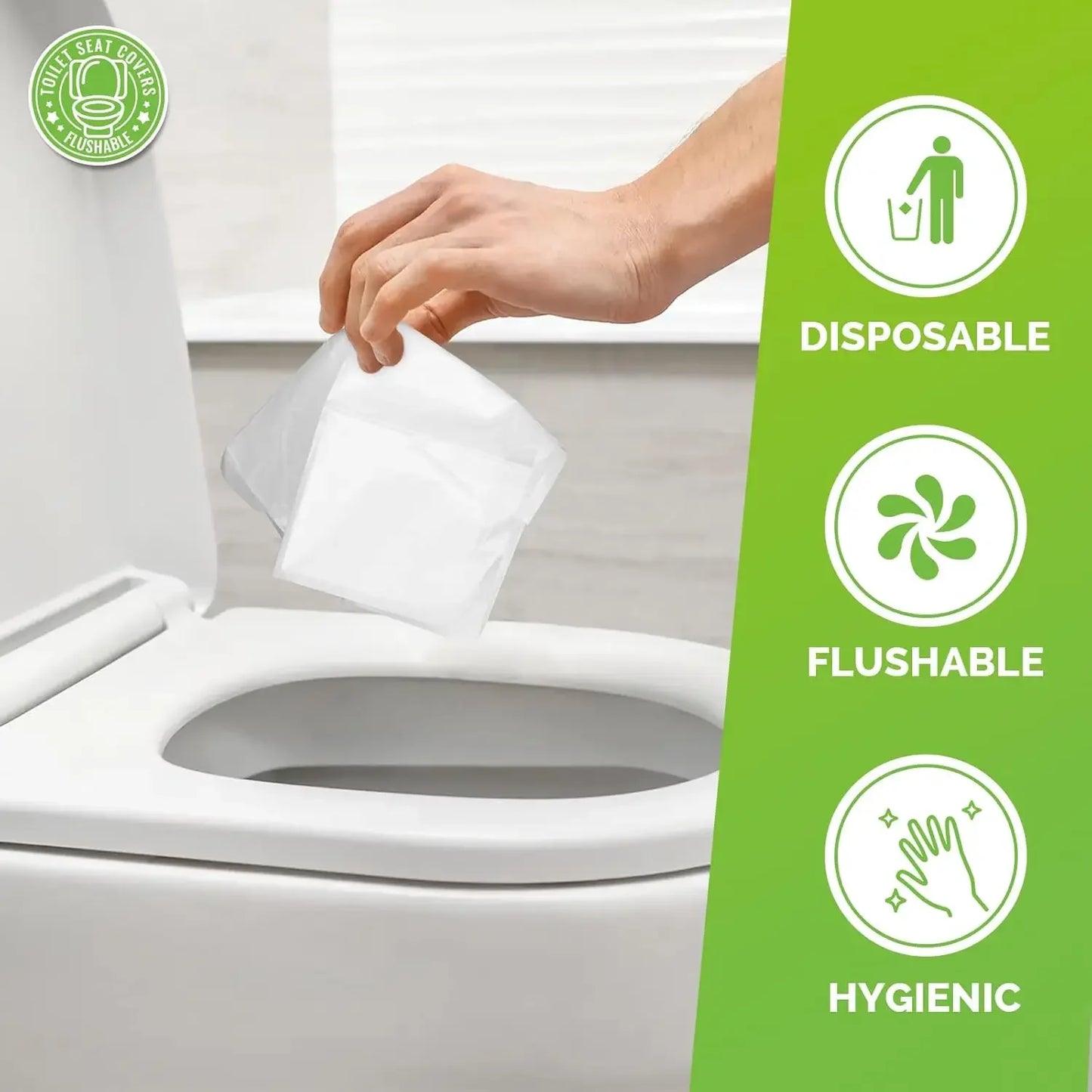 Portable Disposable Toilet Seat Cover Travel Camping Hotel Bathroom Accessories Degradable Waterproof Soluble Water Toilet Mats