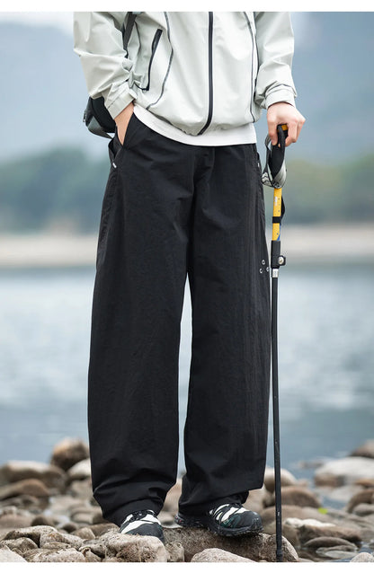 TFETTERS 2026 Spring New Arrival Outdoor Cargo Pants Man Water Repellent Windproof Oversized Curved Blade Techwear Trousers Men