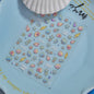 Retro Sunflower Nail Stickers Mixed Style 5D Bronzing Photo Frame Luxury Nail Art Decorations Decals Stickers Press On Nails DIY