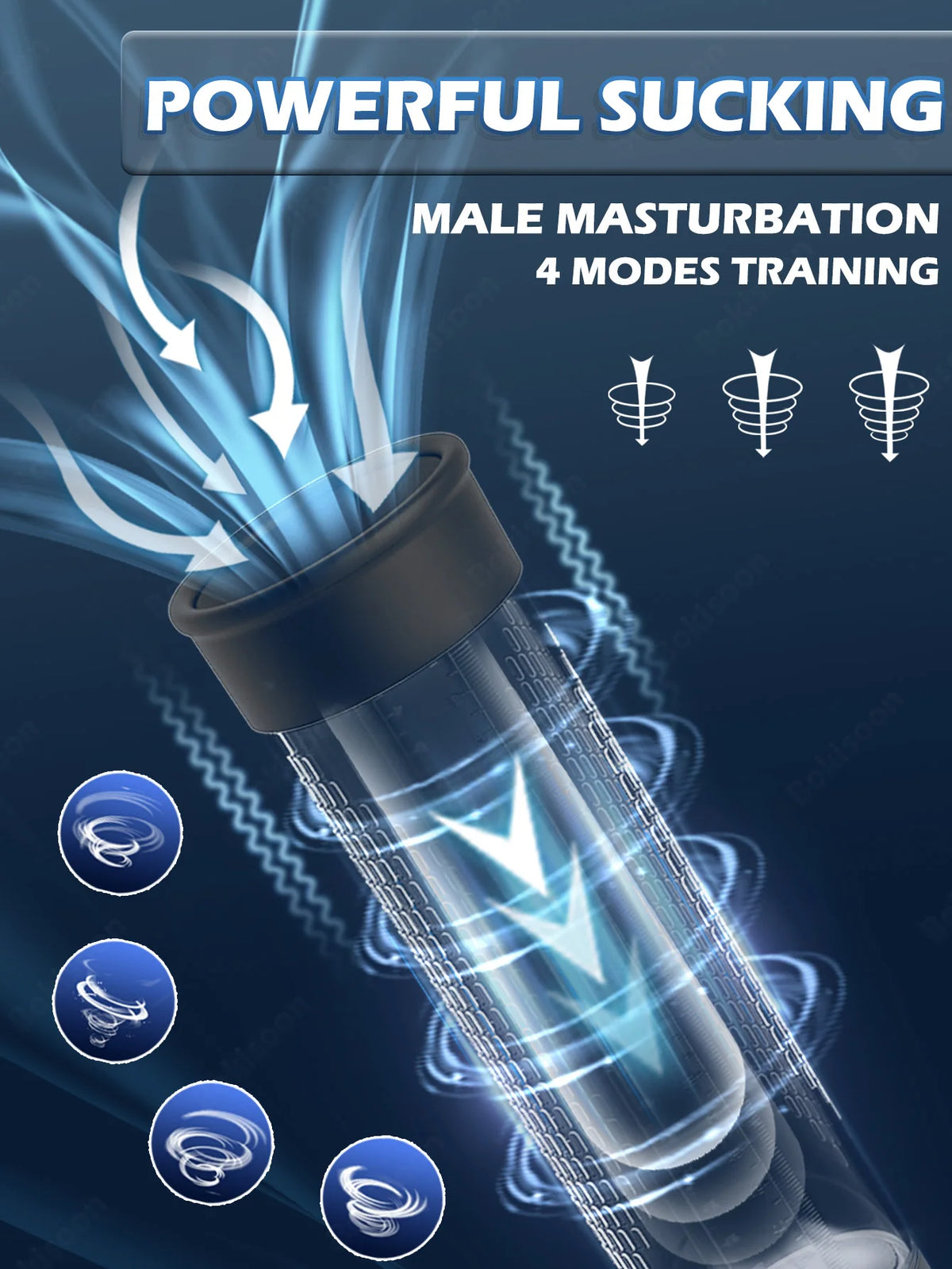 IPX7 Waterproof Electric Penis Pump for Enlargement Man Vacuum Pump Enlargement Extend Pump 4 Suction Levels 2 Silicone Sleeves