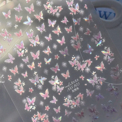 Ocean Shell Starfish Shell Conch Whale Dolphin Seahorse Coconut Tree Water Bubbles Self Adhesive Nail Art Sticker Manicure Decal