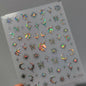 1pcs 5D Star Moon Nail Stickers Kawaii Pink Retro Bronzing Nail Art Sticker Decorations Decals DIY Adhesive Slider Accessories