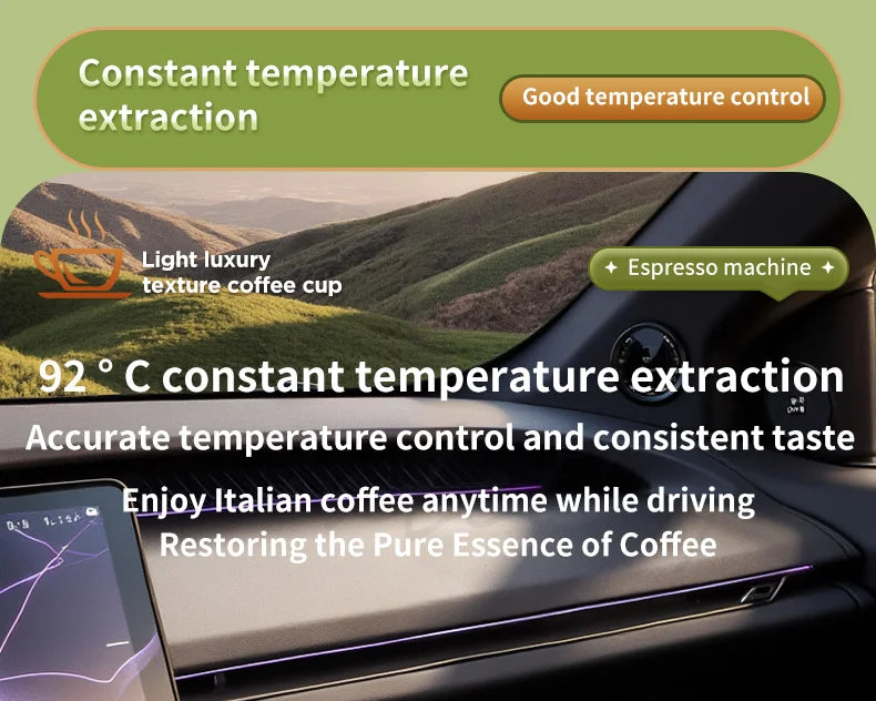 20 Bar Self-Heating Wireless Portable Espresso Maker, One-Click Automatic Extraction Mini Coffee Machine, Multi Capsule Compatible Rechargeable Travel Coffee Maker, Compact Portable Coffee Brewer for Car, Road Trip, Camping,