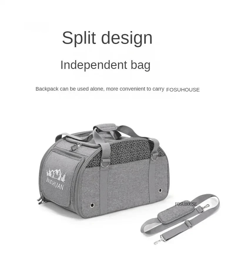 Lightweight and Foldable  Stroller Pet Bag Dog Stroller Dog Scooter Dog Trolley with Storage Basket Stroller for Animals