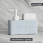 Modern kitchen accessories Soap Dispenser Set Liquid hand soap dispenser pump bottle brushes Holds and Stores Sponges Scrubbers