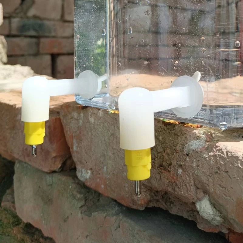 2/4/6pcs Poultry Chicken Nipple Drinker Automatic Rabbit Drinking Fountain Pigeon Hamster Pet Nipple Drinker Easy installation