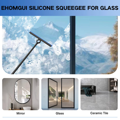 EHOMGUI Telescopic Shower Squeegee for Glass Door Wiper Scraper Cleaner Bathroom Mirror Wiper Scraper Glass Cleaning