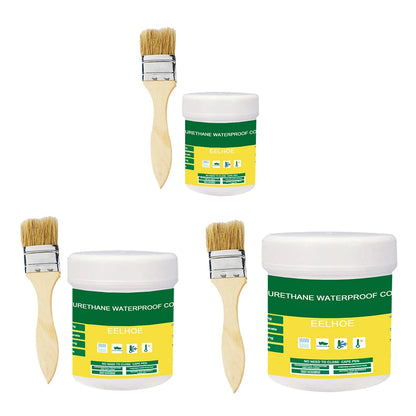 1-3Pcs Transparent Waterproof Agent With Brush Coating Sealant Agent 30/100/300g Polyurethane Glue For Home For Roof Bathroom
