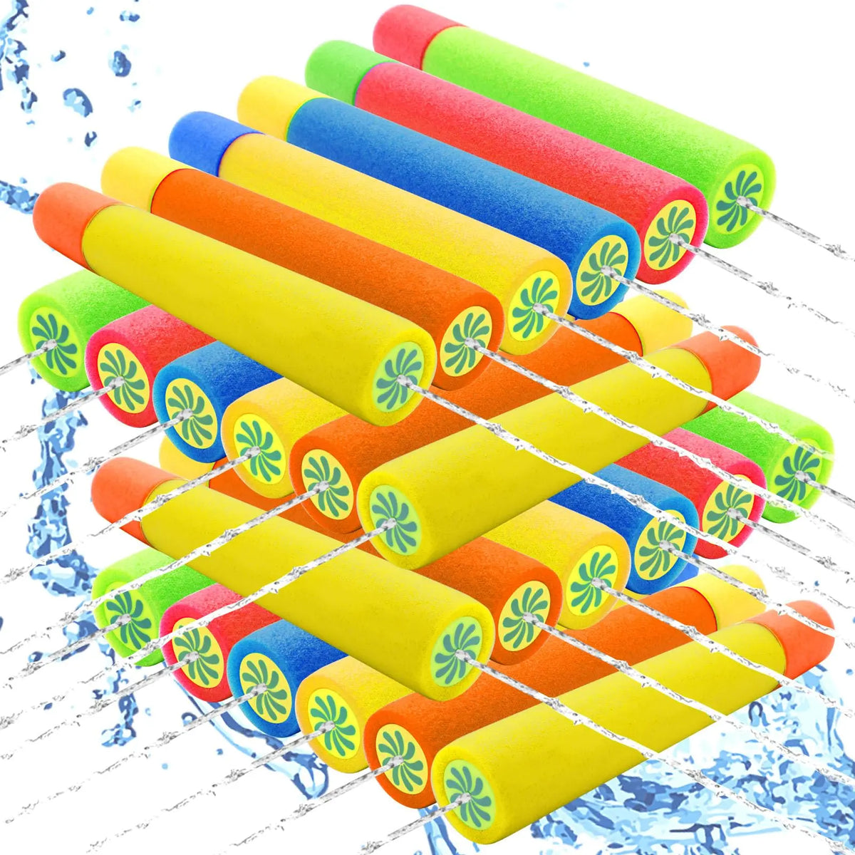 6/8Pcs Foam Water Guns Toys for Kids Long Range Water Squirter Blaster Soaker Guns Fighting Game for Outdoor Beach Swimming Pool