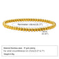 Non Tarnish Stainless Steel Bracelet Gold Plated Stackable for Women, Thin Herringbone Chain Bracelet Waterproof Jewelry Gift