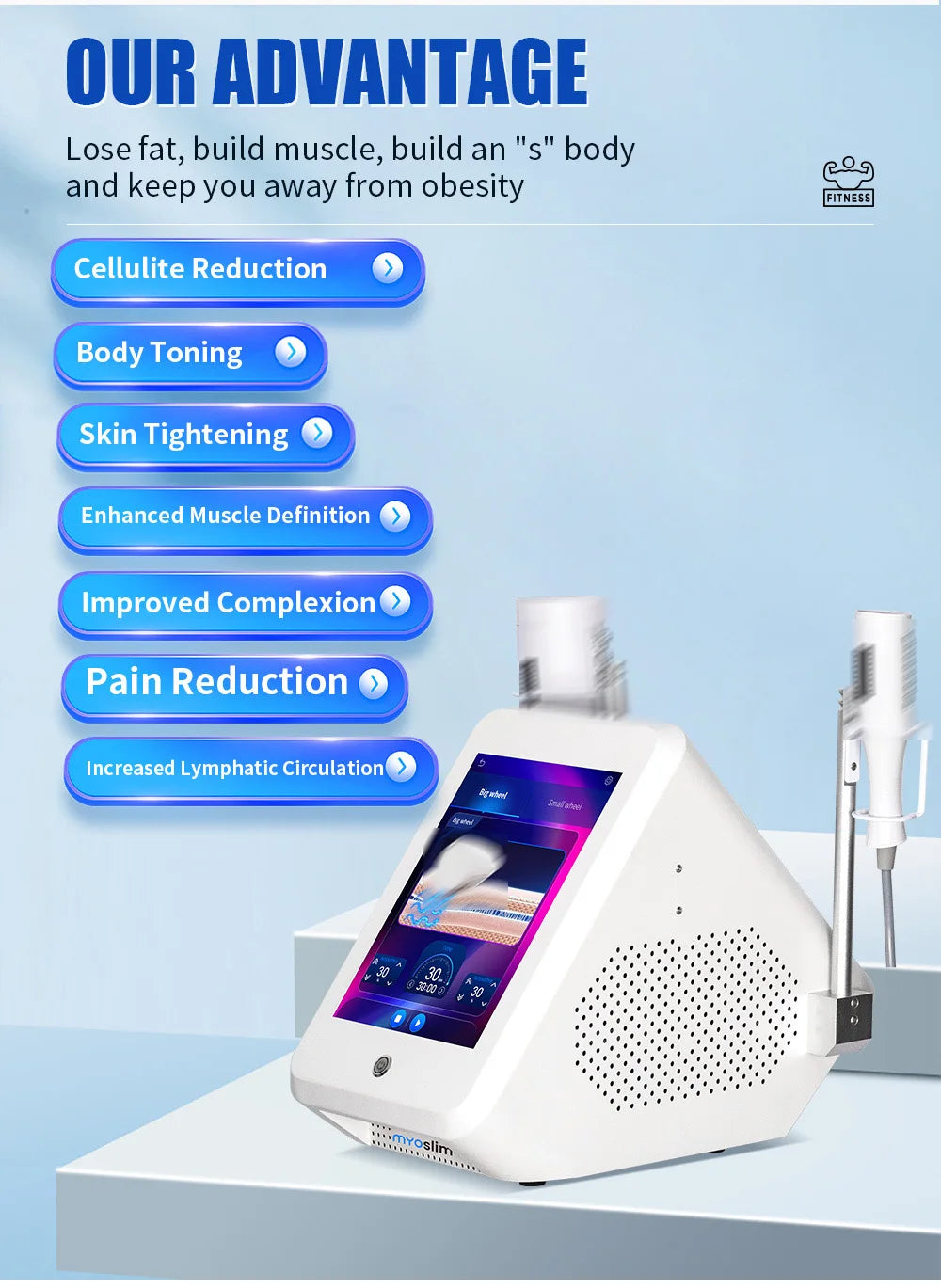 EMS Vacuum Inner Ball Roller 360° Rolling Machine: Cellulite Massage Weight Loss & Body Slimming Fat Removal Device