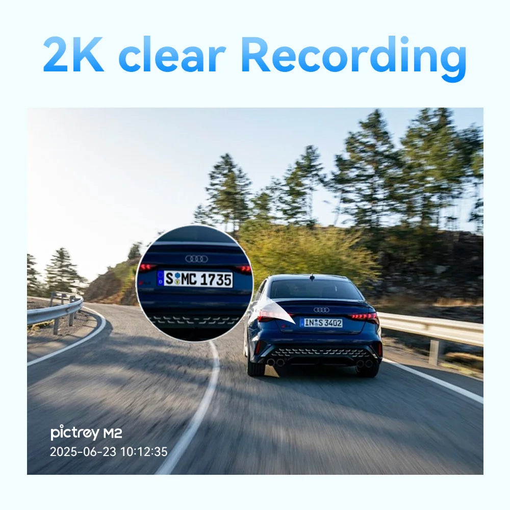DDPAI M2 2K Dash Cam 330° Rotatable Car DVR with Smart Voice Control Night Vision Support 24H Parking Monitor