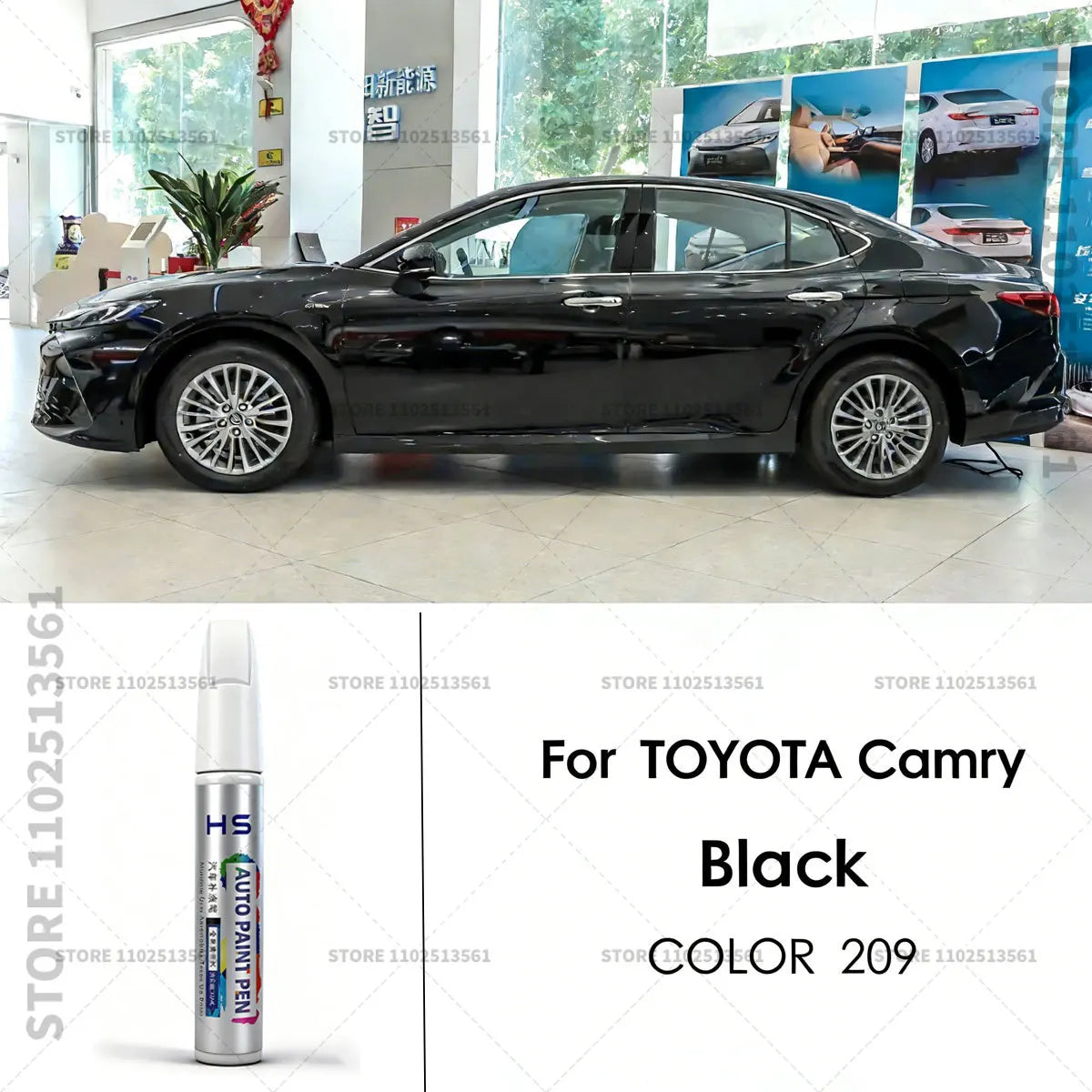 For Toyota Camry Paint Repair Pen Touch Up Scratch Remover DIY Car Accessories White 070 Blue 8W7 Black 209 202 220 Gold 5B2