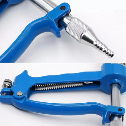 5ml 10ml 20ml 30ml Veterinary Metal Feeding Gun Continuous Drench Gun for Cattle Sheep Goat Drenching Gun with Bottle Farm Tools