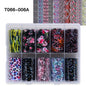 10 Patterns New Metal Nail Foils for Transfer Paper Stickers Floral Chameleon Nails Wraps DIY Water Marble Nail Art Decorations